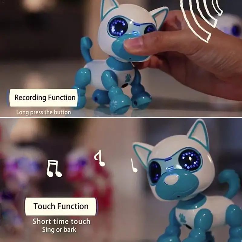 Робот-игрушка для собак, умный электрический робот для домашних животных, Детский интерактивный Playmate с сенсорным управлением, электронная прогулочная Поющая игрушка для собак
