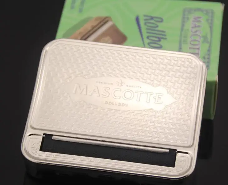 

200pcs/lot 70mm Metal Cigarette Roller Tobacco Rolling Machine Case Rolling Machine Box Suit For 70mm Papers Cigarette Accessory