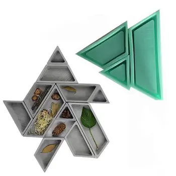 

3 Size DIY Concrete Garden Pot Mold Combined Flower Pot Silicone Mold Home Decoration Concrete Planter Pallet Silicone Mold