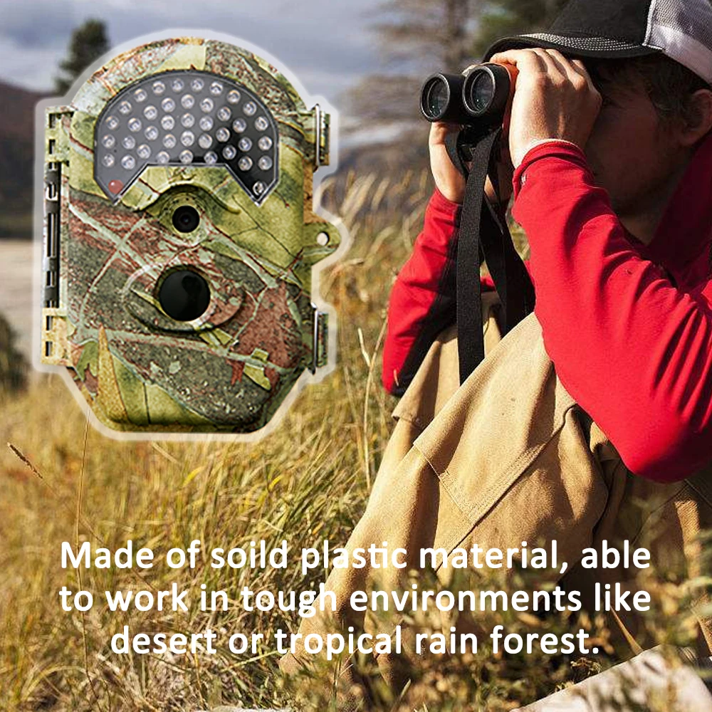 

E5 Infrared Night Vision Digital Trail Camera Hunting Surveillance Cameras 0.5s Trigger Time 90PIR Angle Waterproof Trail Camera