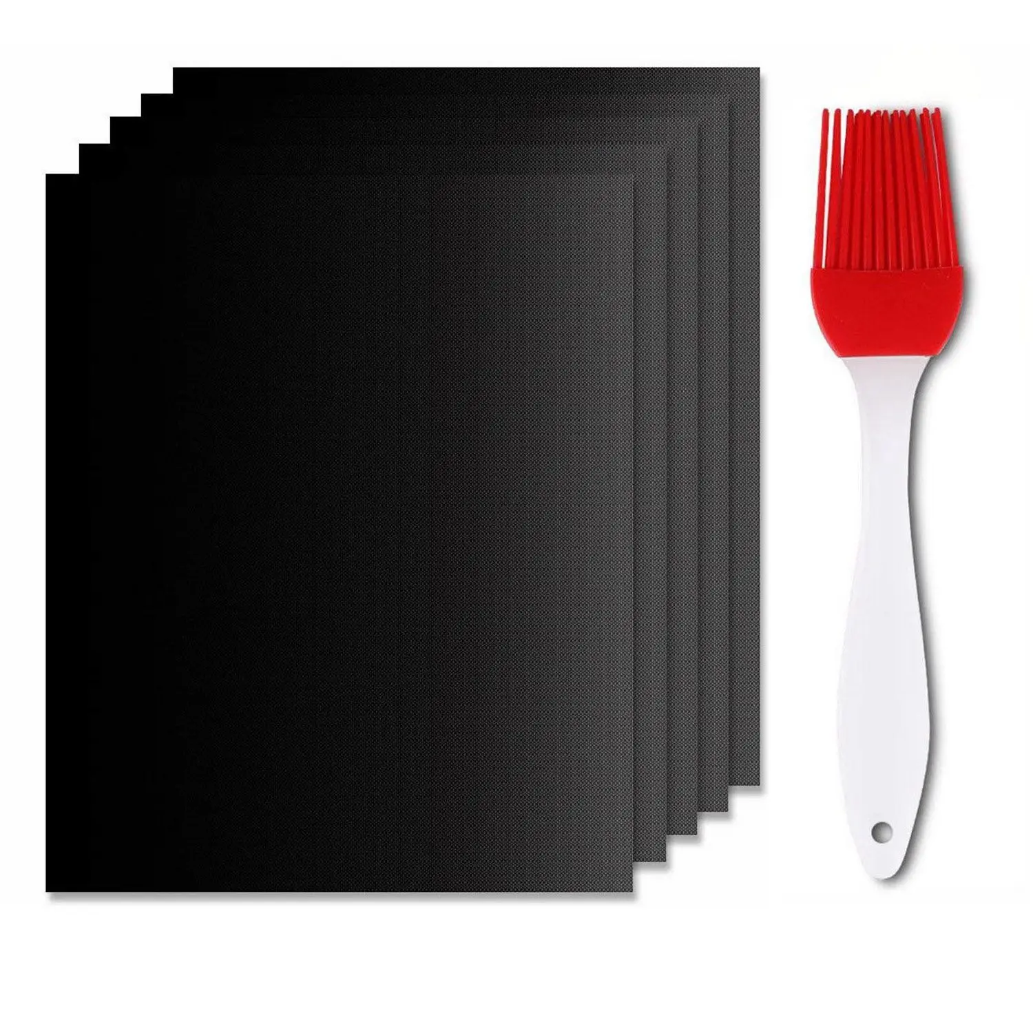 

5pcs/set Round Non-stick Heat Resistant Pan Mat Reusable Round Pan Pad Mat for BBQ Grill Mat Dia Kitchen Cooking Tool