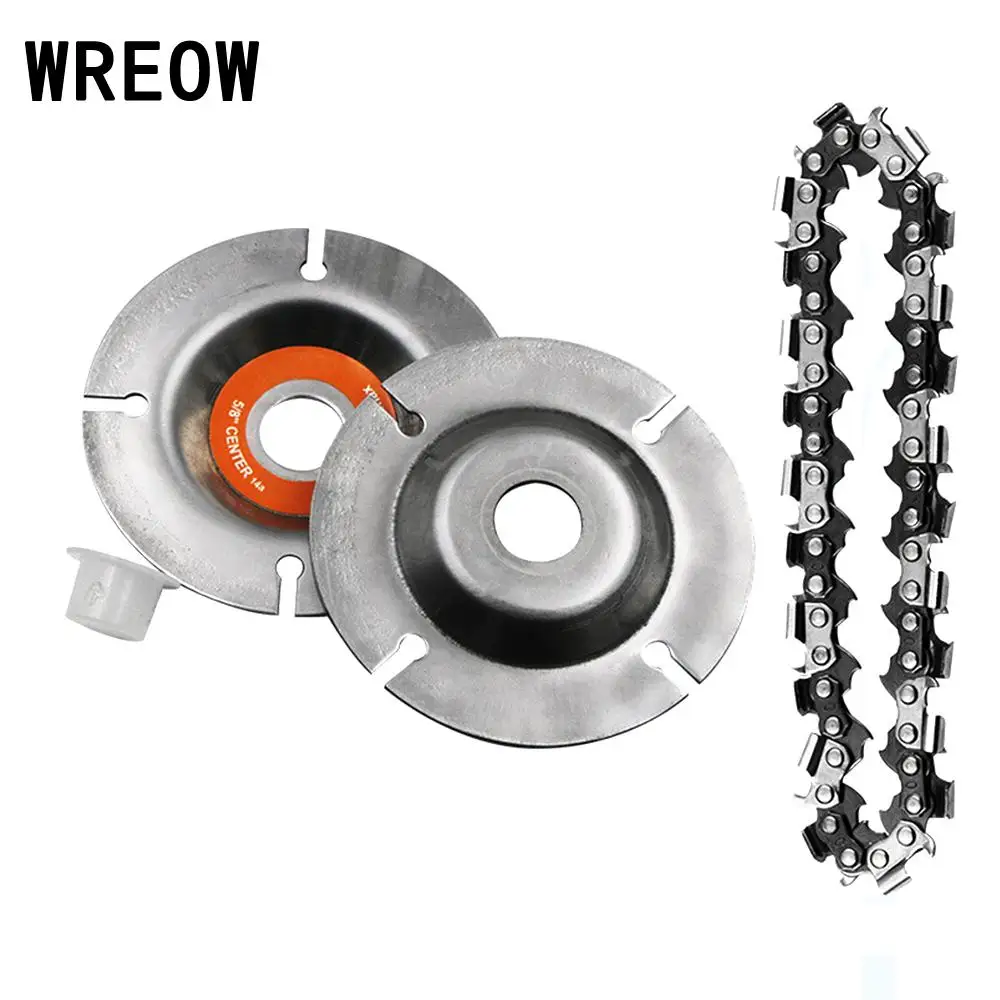 WREOW Chainsaw Blade metal 4inch Wood Carving Disc for Woodworking