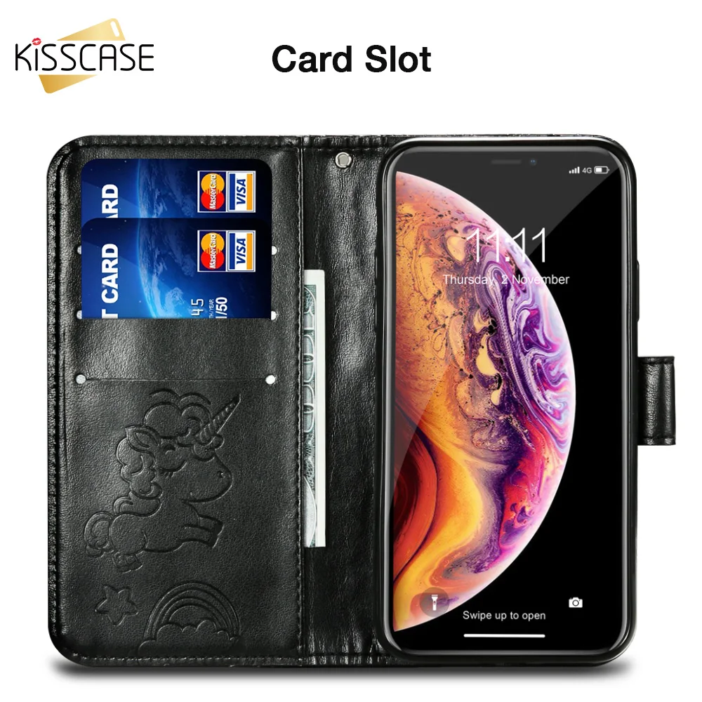 

KISSCASE Leather Case Wallet Cover For Xiaomi Mi A1 5X 5C 5S Redmi Note 4 4X 5A 5 Pro Redmi 3S 4X 4A 5A 5 Plus Flip Stand Case