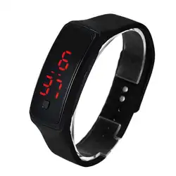 LinTimes унисекс для женщин мужчин наручные часы светодио дный Спорт LED силиконовые цифровые электронные наручные часы
