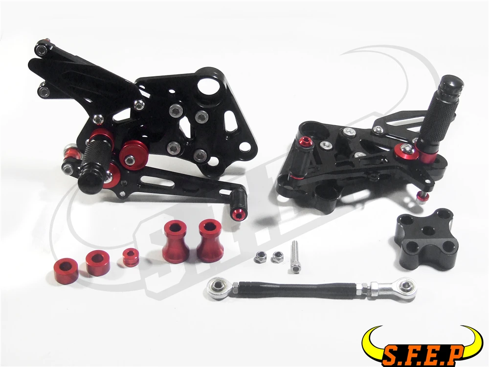 

CNC Adjustable Rearsets Rear Sets foot pegs For KTM RC125 RC390 2014-2015-2016-2017-2018