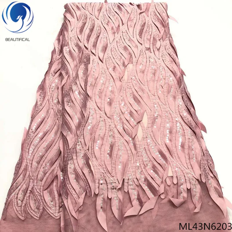

BEAUTIFICAL tulle lace fabric sequin lace fabric 2019 latest lace fabric free shipping for garment african laces fabrics ML43N62