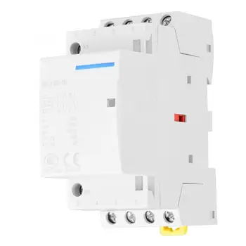 

contacteur modulaire 4P 16A 24V 220V/230V 50/60Hz Household AC Contactor DIN Rail Mount 2NO 2NC Electrical Equipment
