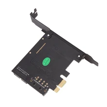 120*80*20 мм PCI Express USB 3,0 19 pin разъем и 15-pin SATA Мощность с компакт-диск с драйверами SATA Мощность контроллер расширения адаптер