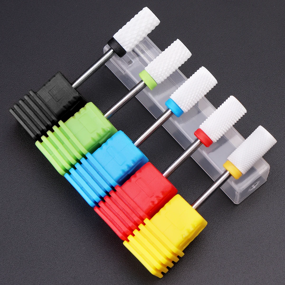 Monja Nail Drill Bits Ceramic Milling Cutter Tips Filing Polishing Grinding For Manicure Electric M