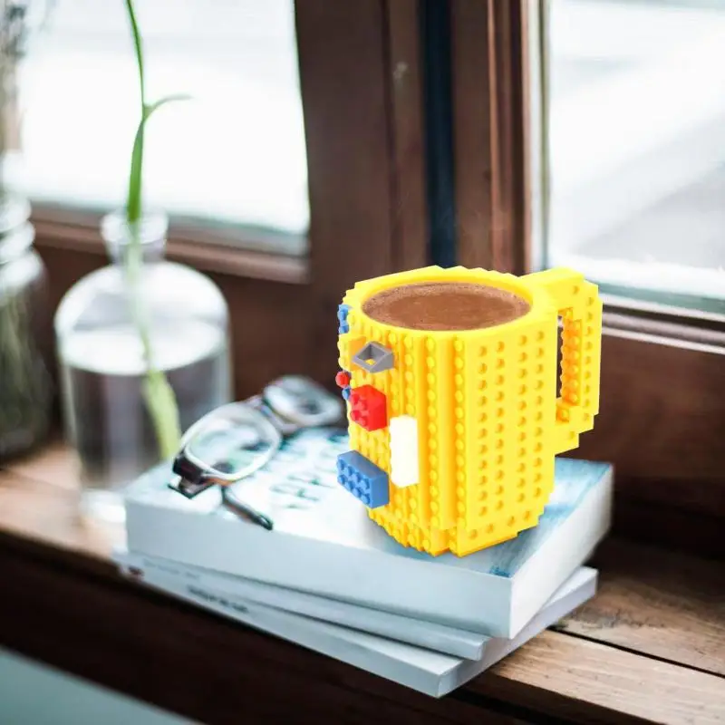 350ml Creative Milk Mug Coffee Cup DIY Build-On Brick Drinking Water Coffee Building Blocks Cup Home Office Cup Kids Gift 350ml Creative Milk Mug Coffee Cup DIY Build-On Brick Drinking Water Coffee Building Blocks Cup Home Office Cup Kids Gift