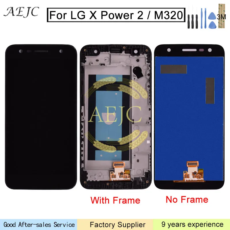 Для LG X Power 2 M320 M320G M320F M320N ЖК-дисплей кодирующий преобразователь сенсорного экрана
