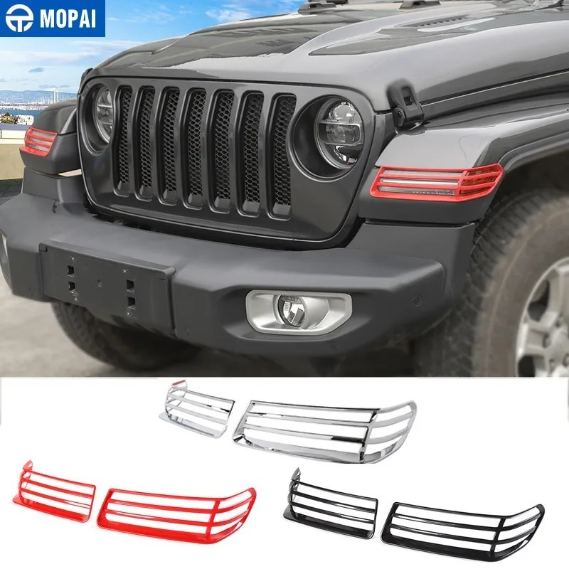 Колпачки лампы MOPAI для Jeep Gladiator JT 2018 + колпачки декоративной аксессуары Wrangler Sahara