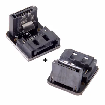 

Xiwai Cablecc SATA 7Pin Female to 7pin Male 90 Degree Angled Adapter Mainboard Motherboard for Desktops SSD HDD