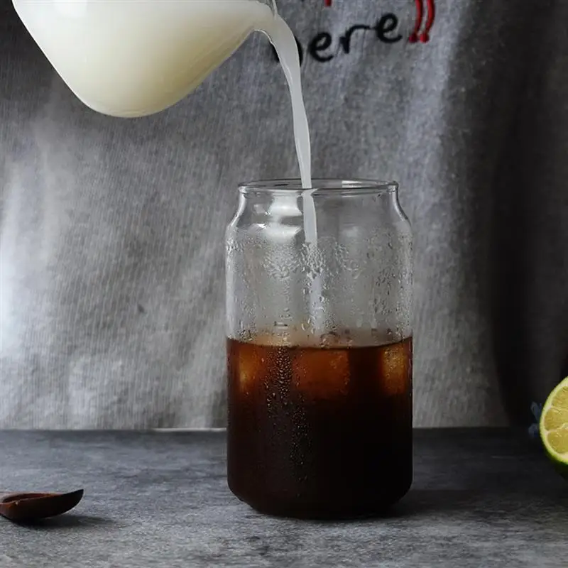 Креативная кружка Cola, сок, молоко, стеклянная кофейная кружка с соломинкой, прозрачное Молоко Фруктовый сок, чашка для чая, воды, холодное мороженое, чашка для напитков для дома