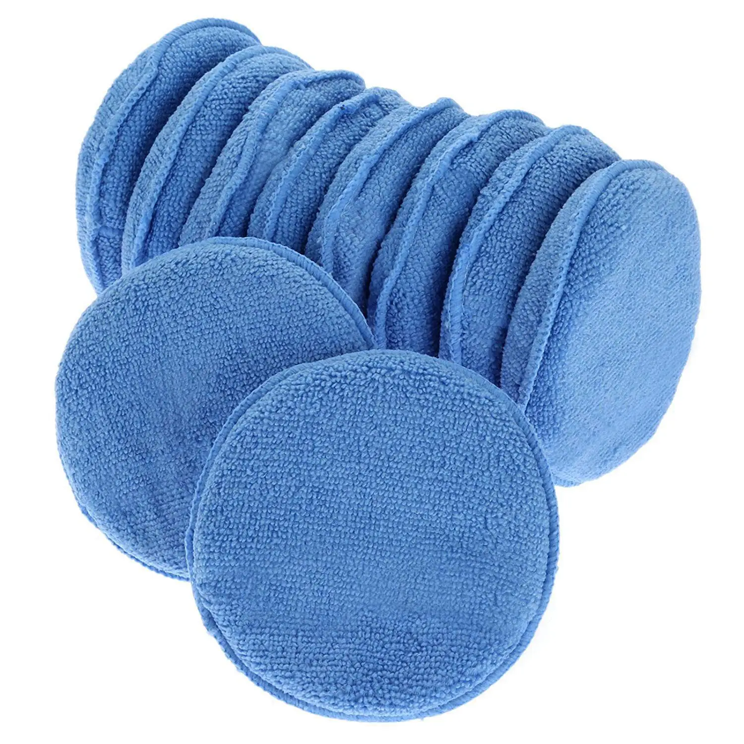 Microfiber Wax Applicator 12pcs Car Cleaning Polish Wax Foam Sponge