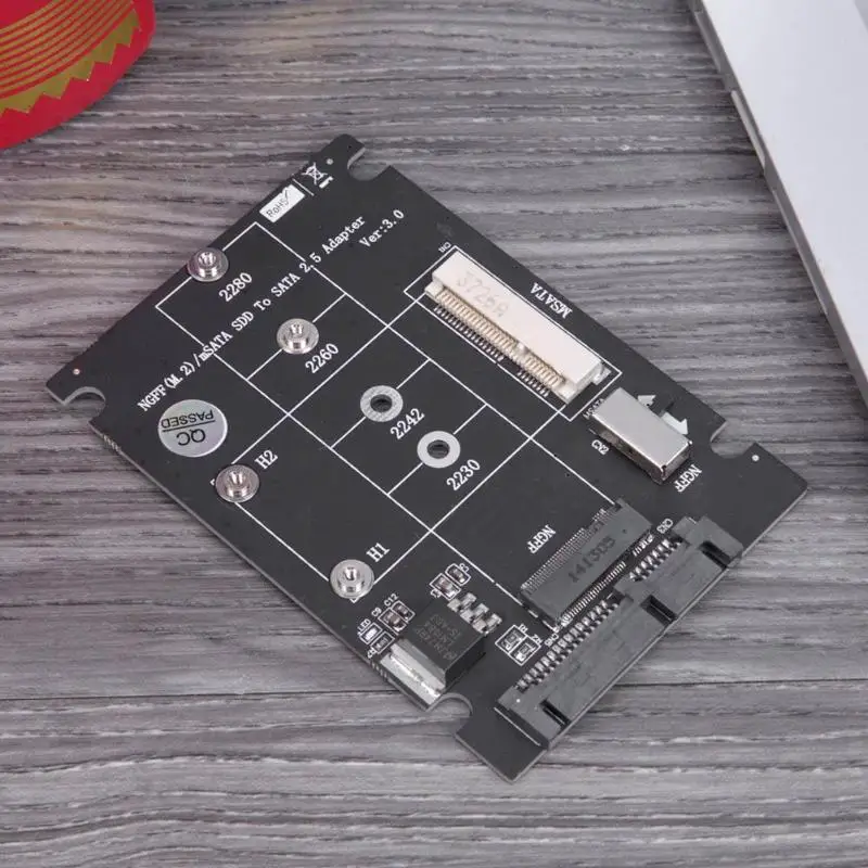

ALLOYSEED PCB Adapter support NGFF M.2 Key B SATA SSD for 4 sizes NGFF M.2 Socket SSD: type 2230/ 2242/ 2260/ 22x80