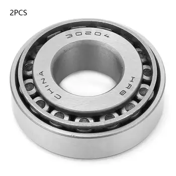 

2pcs 30204 Single Row Tapered Roller Bearing Cone Set 20mm Bore 47mm OD 15.25mm Thickness High Quality