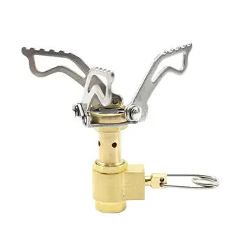 

Portable camping stove Folding Mini Camping Stove Camping Pocket Picnic Cooking Gas Brass Stove Portable 3000w Mini Furnace