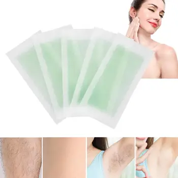 

5pcs Disposable Face Body Hair Removal Remover Depilatory Wax Strips Waxing Papers