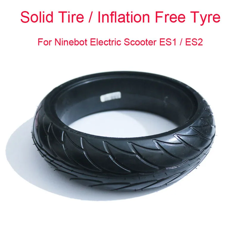 Es1 dos Pneus para Scooter Ninebot Scooter Elétrico Pneu Tubeless 8*2.125 Pneus Sólidos Inflação Livre Choque Absoption – Es2