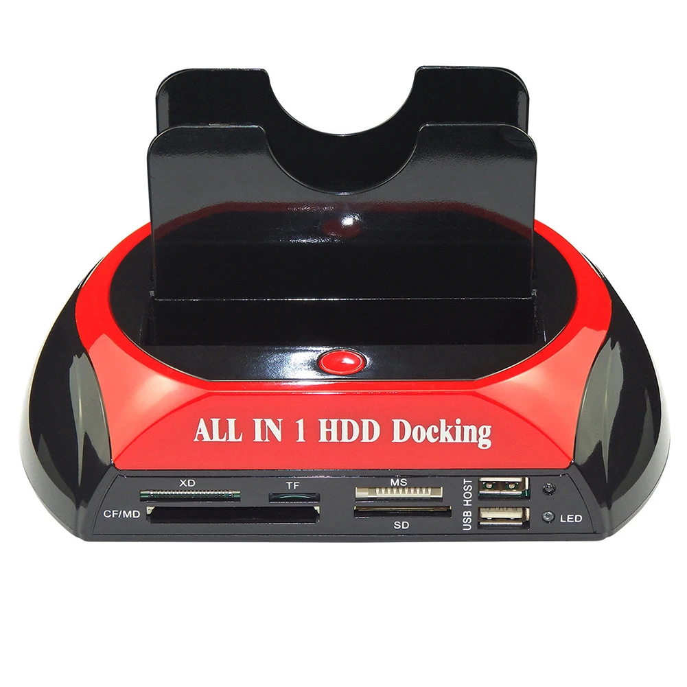 

2.5 inch HDD Docking Station 3.5 inch IDE SATA Dual USB 2.0 Clone Hard Drive Card Reader
