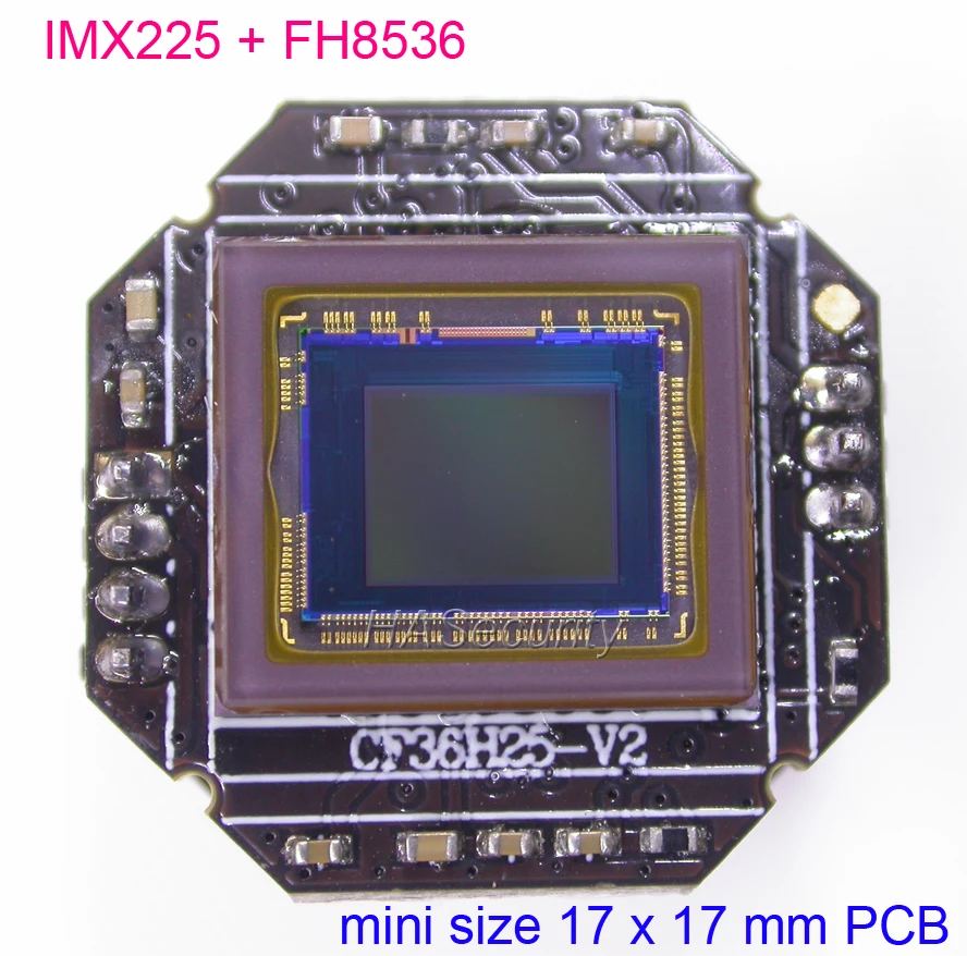Mini 17x17 мм Φ (720P) 1/3 &quotSony Exmor IMX225 CMOS датчик + FH8536 Модуль платы (дополнительные