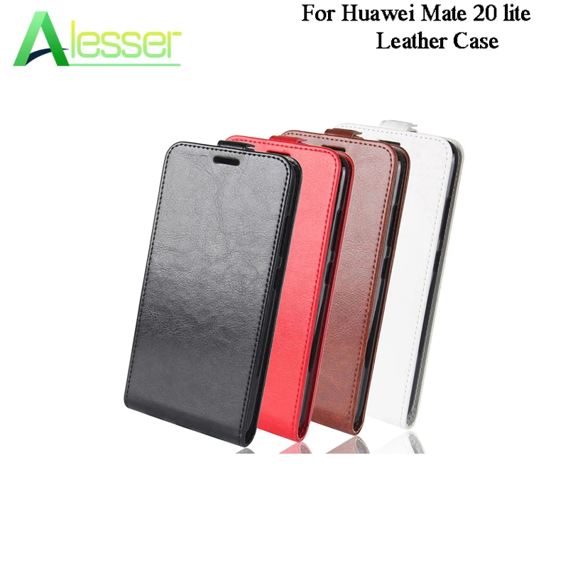 Alesser для huawei mate 20 lite кожаный чехол 6 3 'Ɗ цвета Флип из натуральной кожи Kick stand с