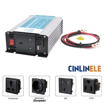 

UK Socket Pure Sine Wave Inverter 300W CLP300A DC 12V 24V 48V to AC 110V 220V Smart Series Solar Power 300W Surge Power 600W