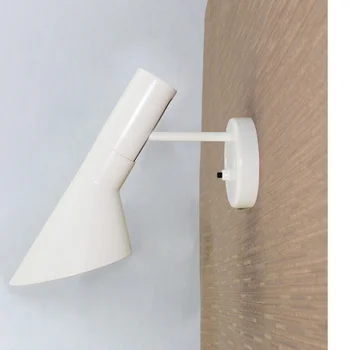 

design lamps modern sconce replica lamp creative led bedroom wall lights e14 white/black wall lamp