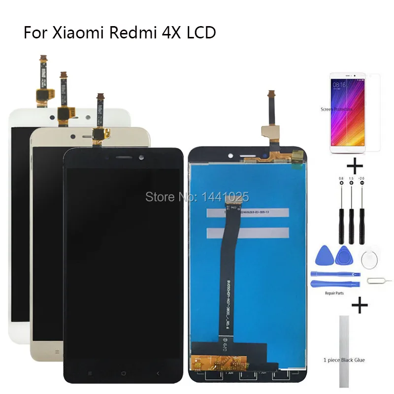 Display Screen Replace For Xiaomi Redmi 4X LCD Touch screen 5.0 inch black white gold | Мобильные телефоны и аксессуары