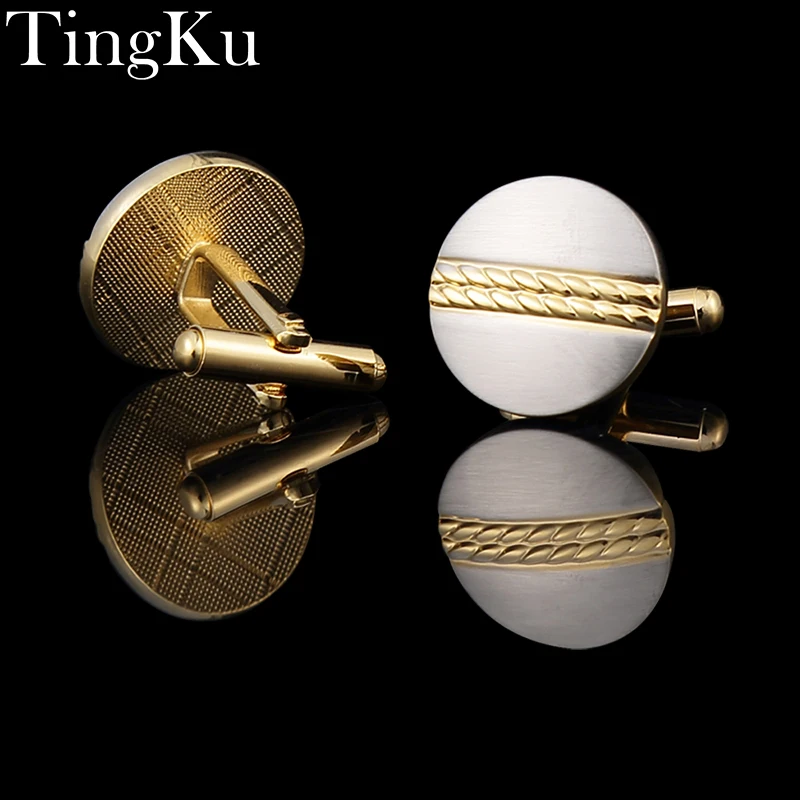 

Personalized Luxury Brand Cufflinks High Quality for Mens Silver Round Custom Cuff Links Wedding Womens Gold Set Shirt Buttons