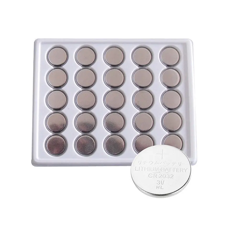 

25PCS A LOT Bateria CR2032 3V Lithium Button Battery BR2032 DL2032 ECR2032 CR 2032 Lithium Batteries Free Shipping