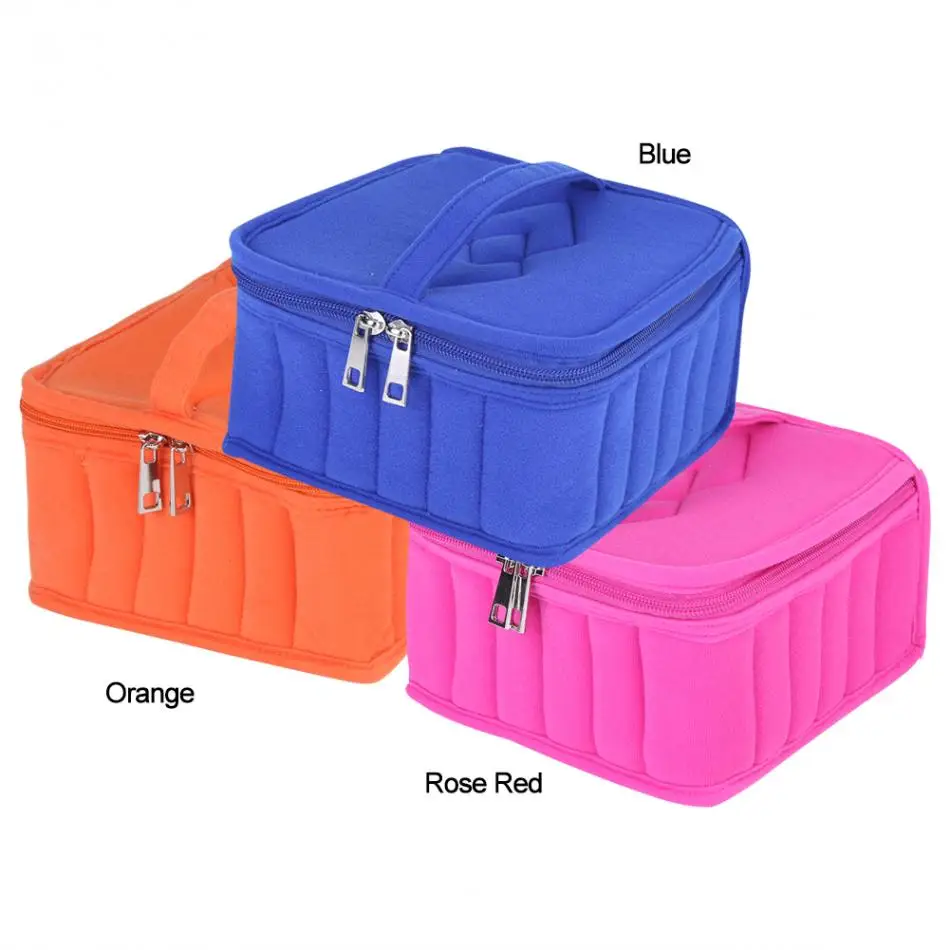 

Makeup Tool Kit 5 Slot Essential Oil Caseb For 5ml/10ml/15ml Bottle Storage Bag 4 Colors Makeup Case maquiagem Cosmetics Tool
