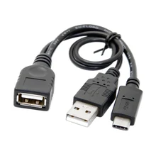 Zihan USB 3,1 type-C к USB 2,0 Женский OTG кабель для передачи данных с питанием для ноутбука и сотового телефона и планшета