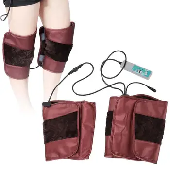 

1 Pair Electric Heating Knee Pad Unisex Knee Massage Pad Pain Physiotherapy Massager Heated Knee Pads Braces Supports