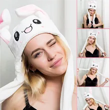 Новинка года; модный головной убор из плюша с заячьими ушками для женщин и маленьких девочек и взрослых; подарок; шапка с заячьими ушками для танцев