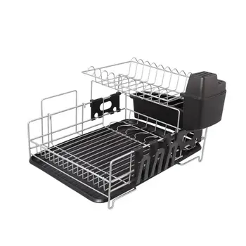 

1pc Dish Drying Rack Wire Utensil Organizer Tableware Holder