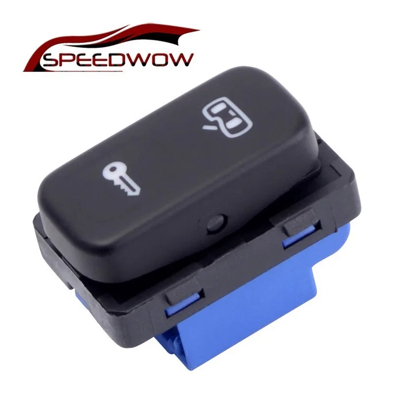 

SPEEDWOW Car Accessories Central Door Lock System Switch Button For Skoda Octavia Mk2 Yeti 2004-2013 1Z0 962 125A Black-blue