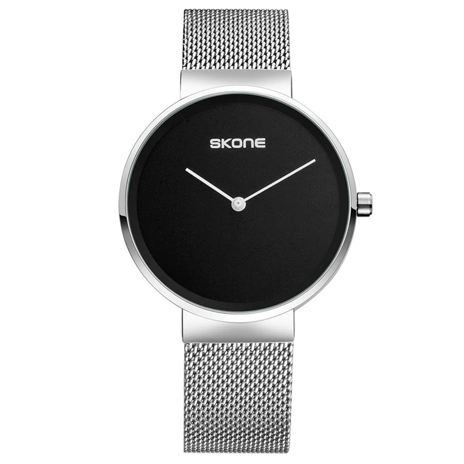 

Ultra-thin Watch for Men Quartz Mesh Steel Bangle Wristwatches Luxury Fashion Watch Mens Minimalist Clock Gift reloj masculino