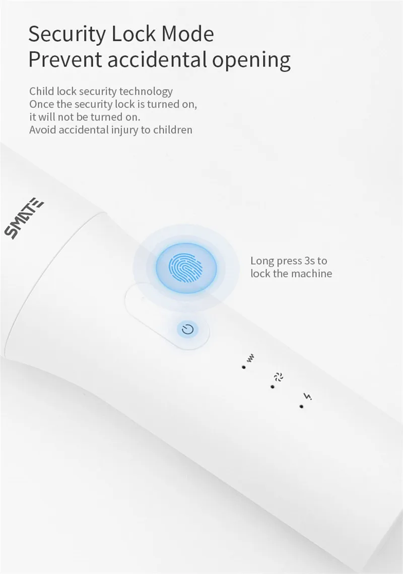 YOUPIN SMATE SH-EC31 USB Rechargeable Electric Hair Clipper For Adult Children's Silent Automatic H