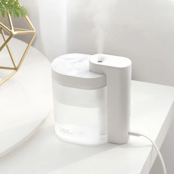 

Household Portable Desktop Geometric Air Humidifier Ultrasonic Mini Humidifier Automatic Power Off USB Charging Low Noise 260ml