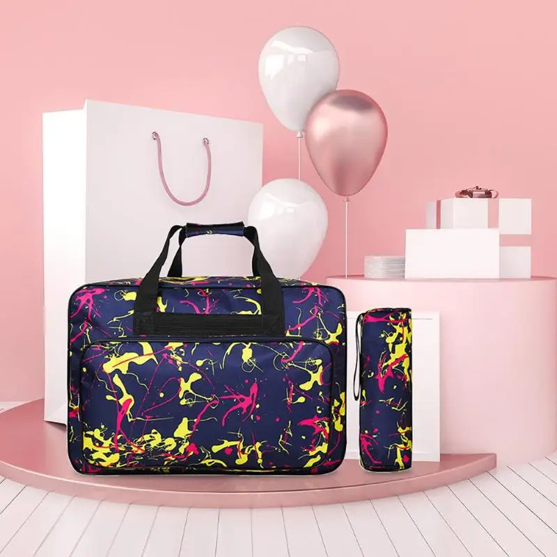 

Unisex Large Capacity Printing Sewing Machine Bags Travel Portable Storage Bag + Tool Bags DIY Apparel & Needlework Storage