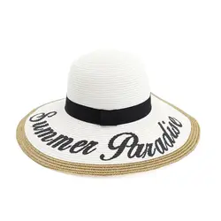 Amazon женский Складная соломенная шляпа Открытый Приморский пляжная шляпа Защита от солнца Кепка с козырьком от солнца офисные кепки CM125