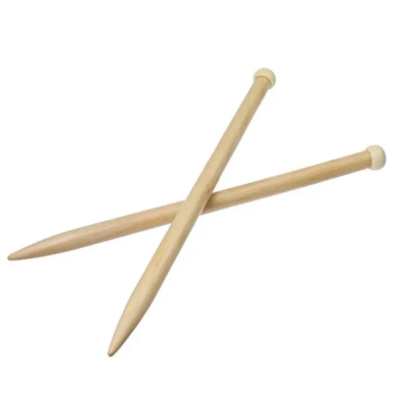 

2 x 20mm Knitting needles Bamboo Tip Single Length 35cm