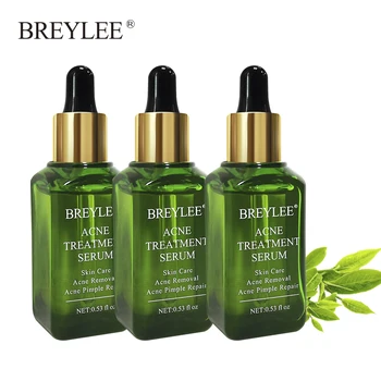 

BREYLEE 3PCS Acne Treatment Serum Natural Facial Essence Acne Scar Removal Cream Skin Care Whitening Repairing Pimples Remover