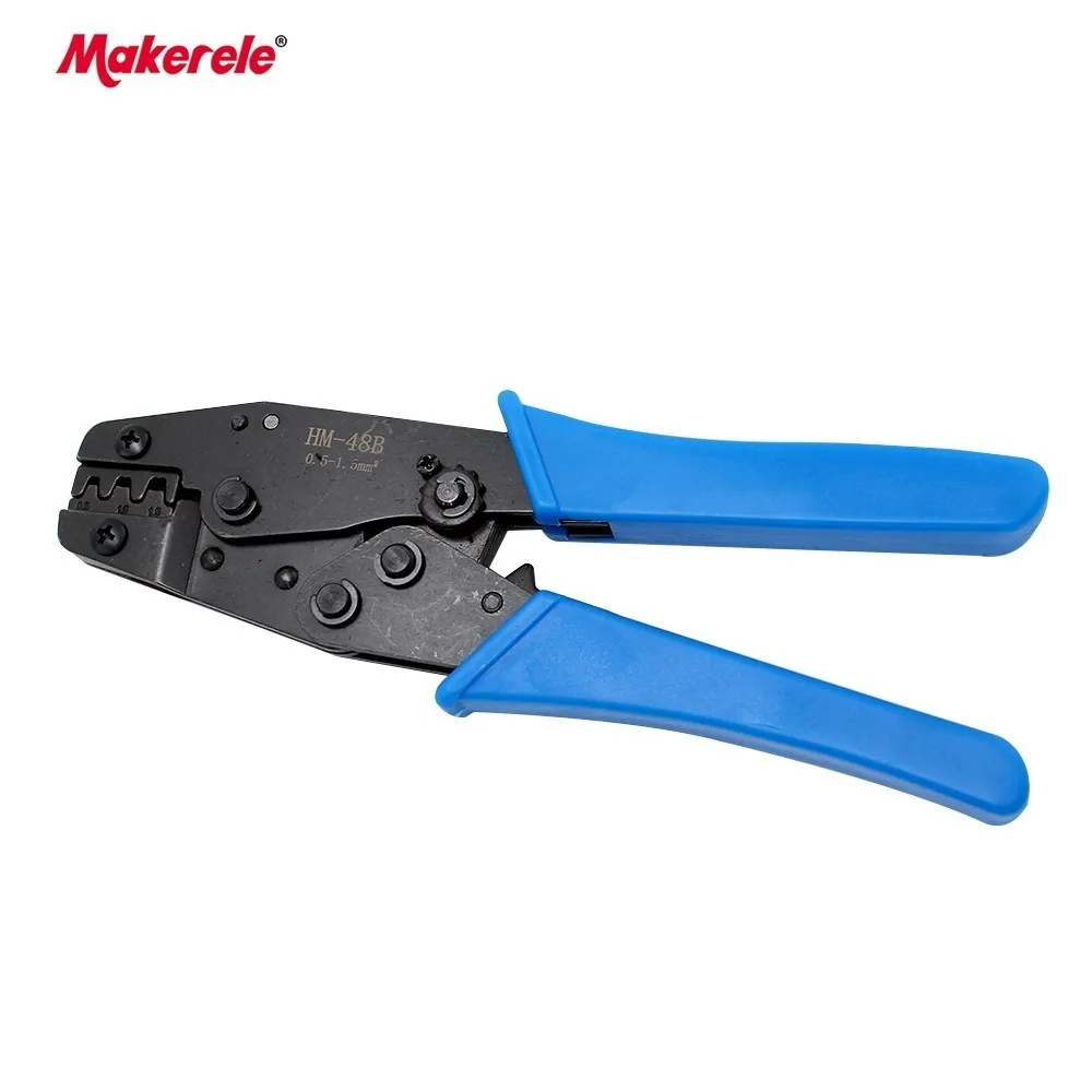

spade terminal crimping tool HM-48B terminal crimping tool wire ferrule crimper kit adapt to 0.5-1.5mm2 for free shipping
