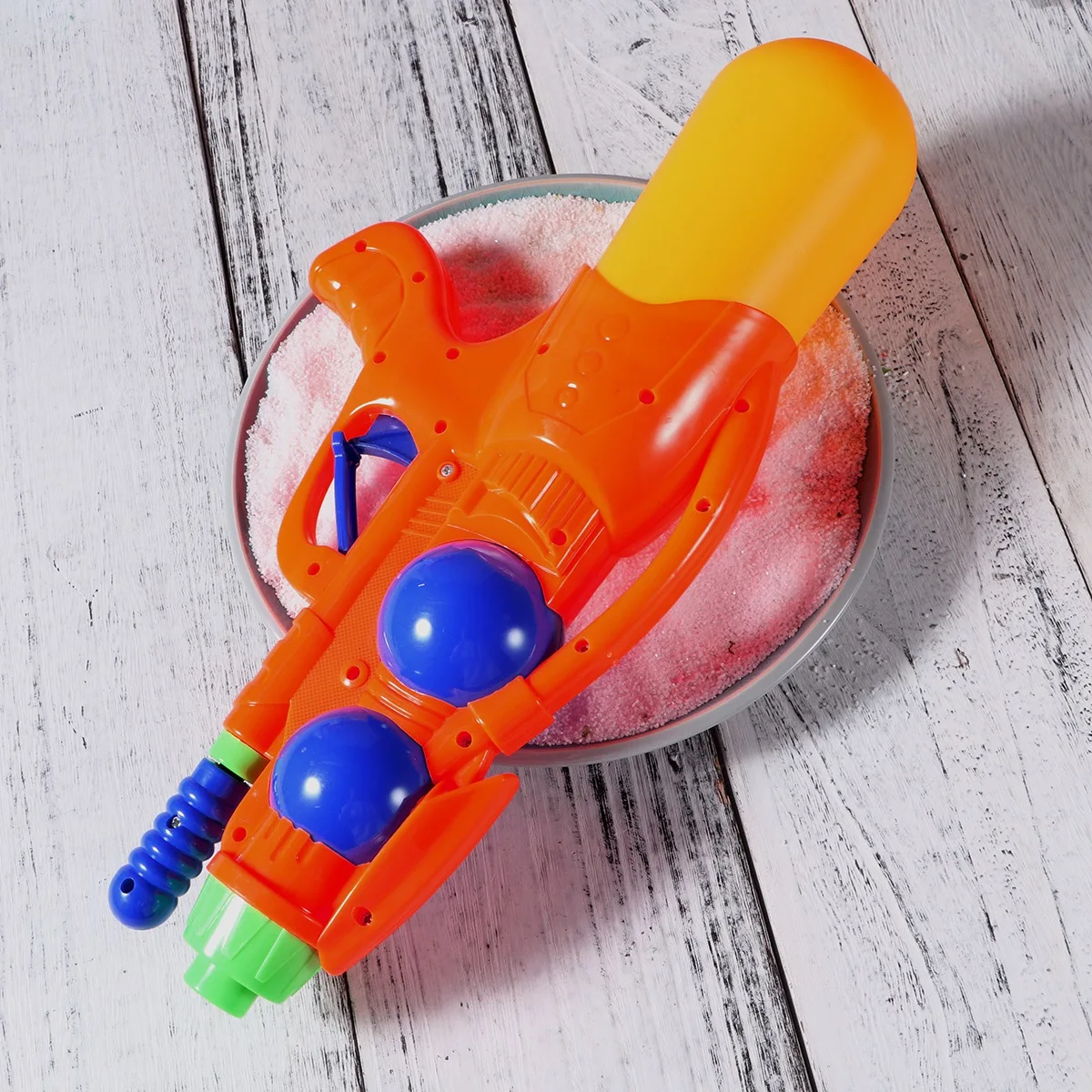 Детский водный бластер водяная игрушка стрелялка летний плавательный бассейн игра пляж песок воды стрельба игрушка(оранжевый