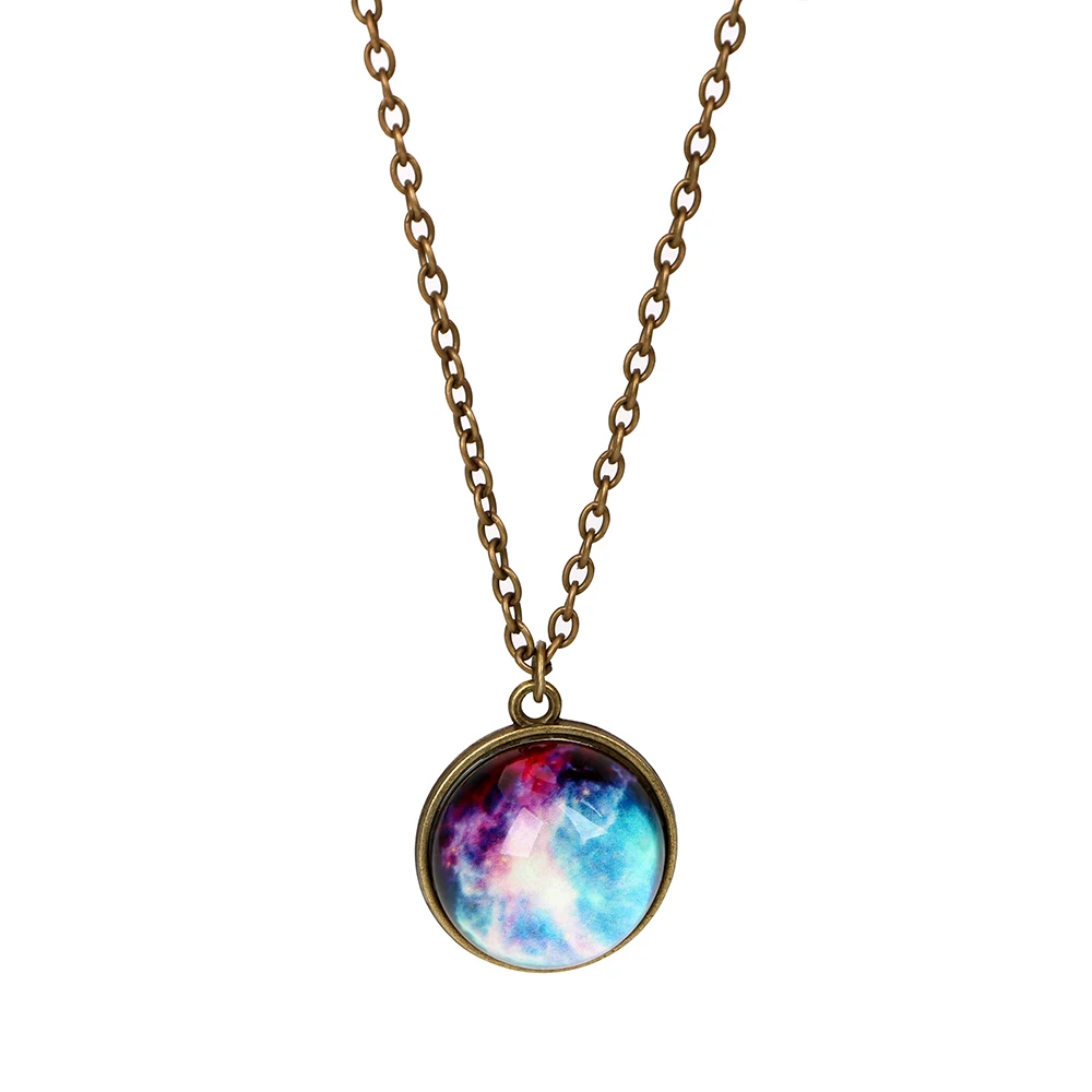YOSOLO Universe in the Necklace Alloy Hanging Ornaments Car Rear View Mirror Ornament Car Pendant Auto Decoration