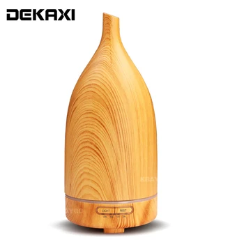 

DEKAXI Air Aroma Humidifier Aroma Essential Oil Diffuser Wood Grain Ultrasonic Cool Mist Humidifier Ultrasonic