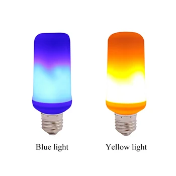 

2019 LED Flame Effect Light Bulb E27 Standard Base Atmosphere Decoration Fire Flickering Simulation LED Lights Flame Bulb Lamp